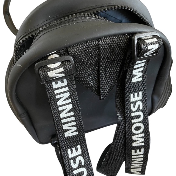 Disney Primark Minnie Mouse Star Glitter Ear Mini Backpack 8" Black - Picture 9 of 10